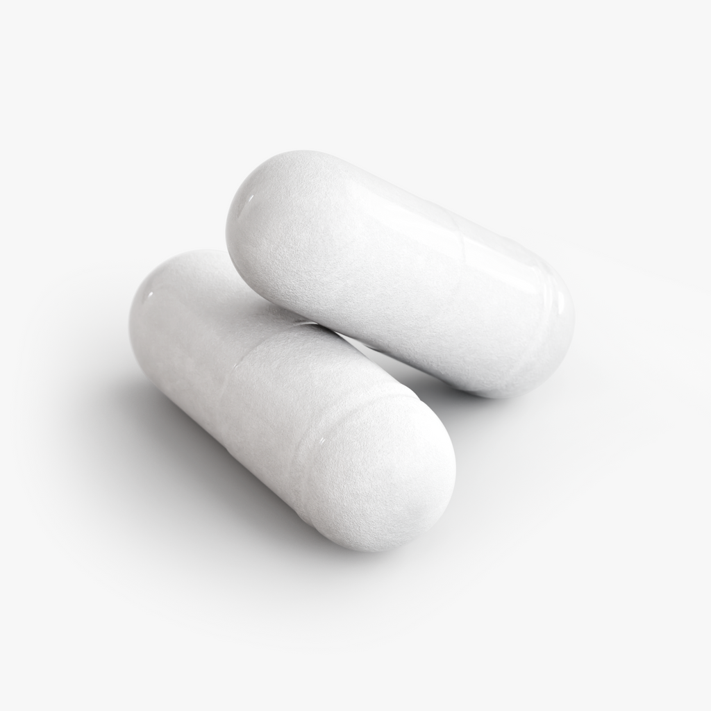 Close-up of two Probiotic 40 Billion capsules