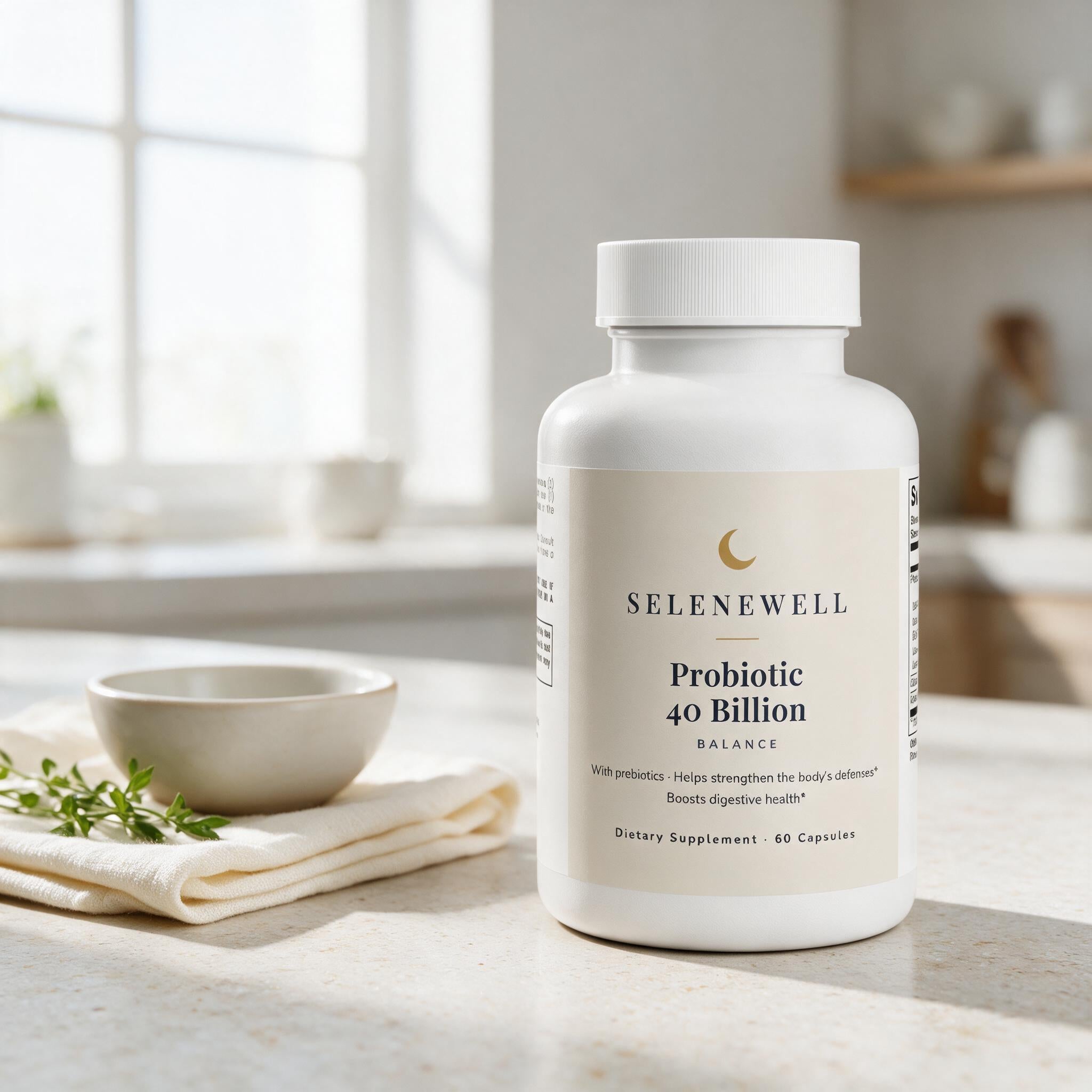 Probiotic 40 Billion with Prebiotics — Daily Balance — lifestyle scene