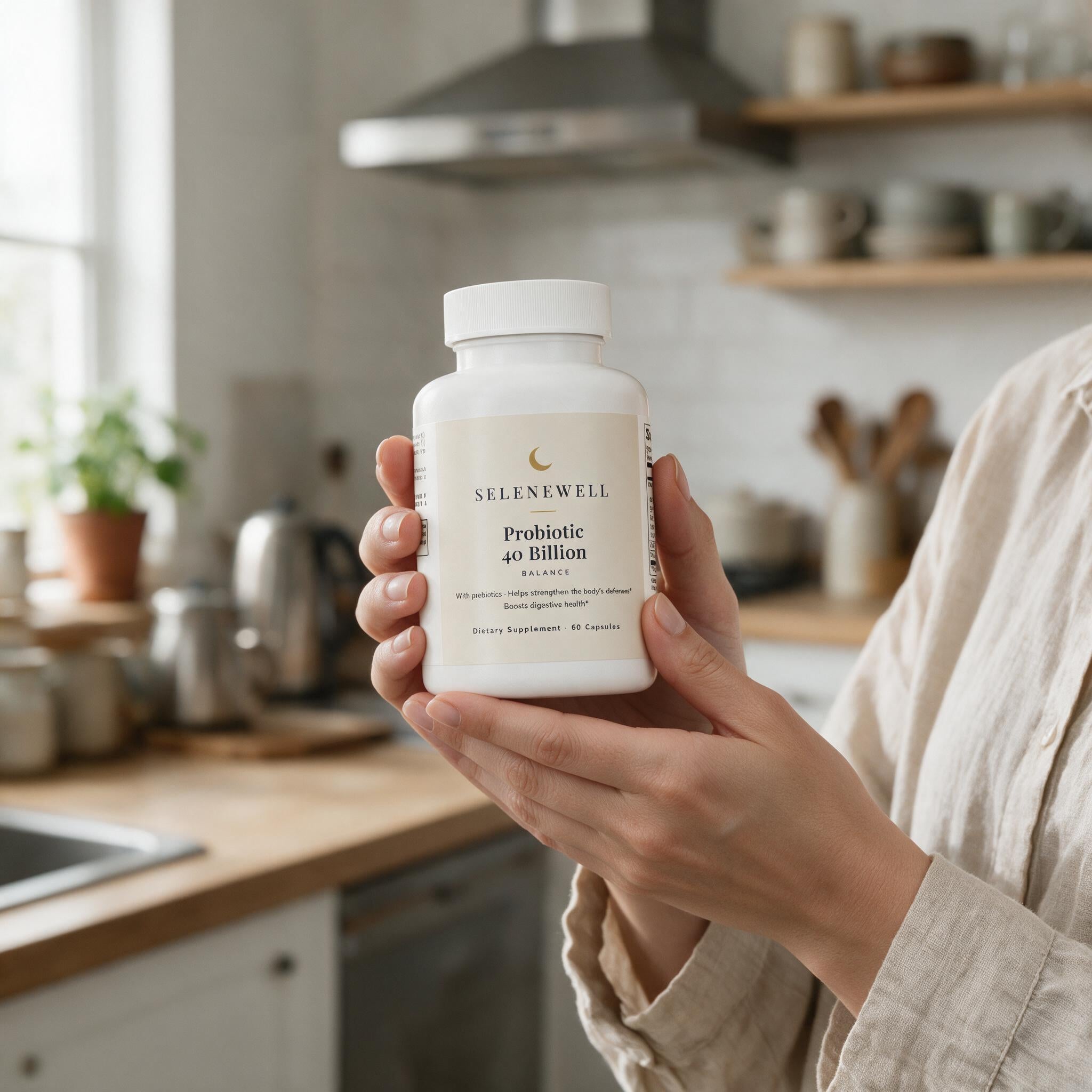 Probiotic 40 Billion with Prebiotics — Daily Balance — lifestyle scene