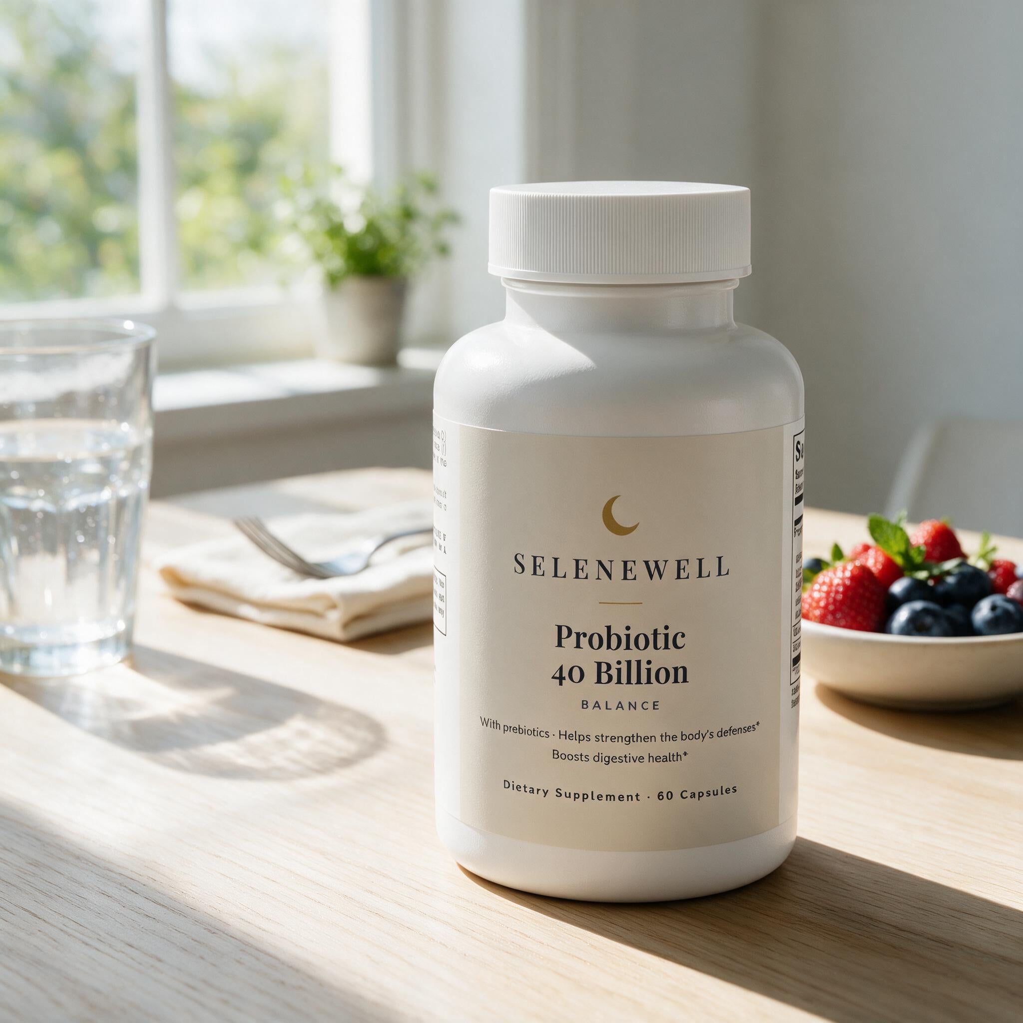 Probiotic 40 Billion with Prebiotics — Daily Balance — lifestyle scene