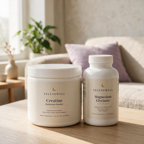 Strong & Rested — Creatine + Magnesium Duo — lifestyle scene